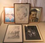 5 mooie houten Fotolijsten - 34x27, Audio, Tv en Foto, Fotografie | Fotolijsten, Ophalen of Verzenden