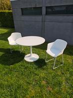 Table ronde blanche avec chaises, Jardin & Terrasse, Enlèvement