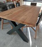 Table en bois de manguier 2m x 1m, 150 à 200 cm, Cinq personnes ou plus, Industriel moderne, Comme neuf