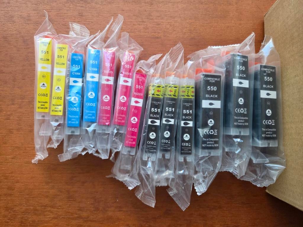 Inktpatronen Canon 551 voor Mg5500, Computers en Software, Printerbenodigdheden, Nieuw, Cartridge, Ophalen of Verzenden