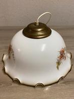 Lustre plafonnier vintage en verre opalin blanc, prix : 20€, Antiquités & Art, Enlèvement ou Envoi