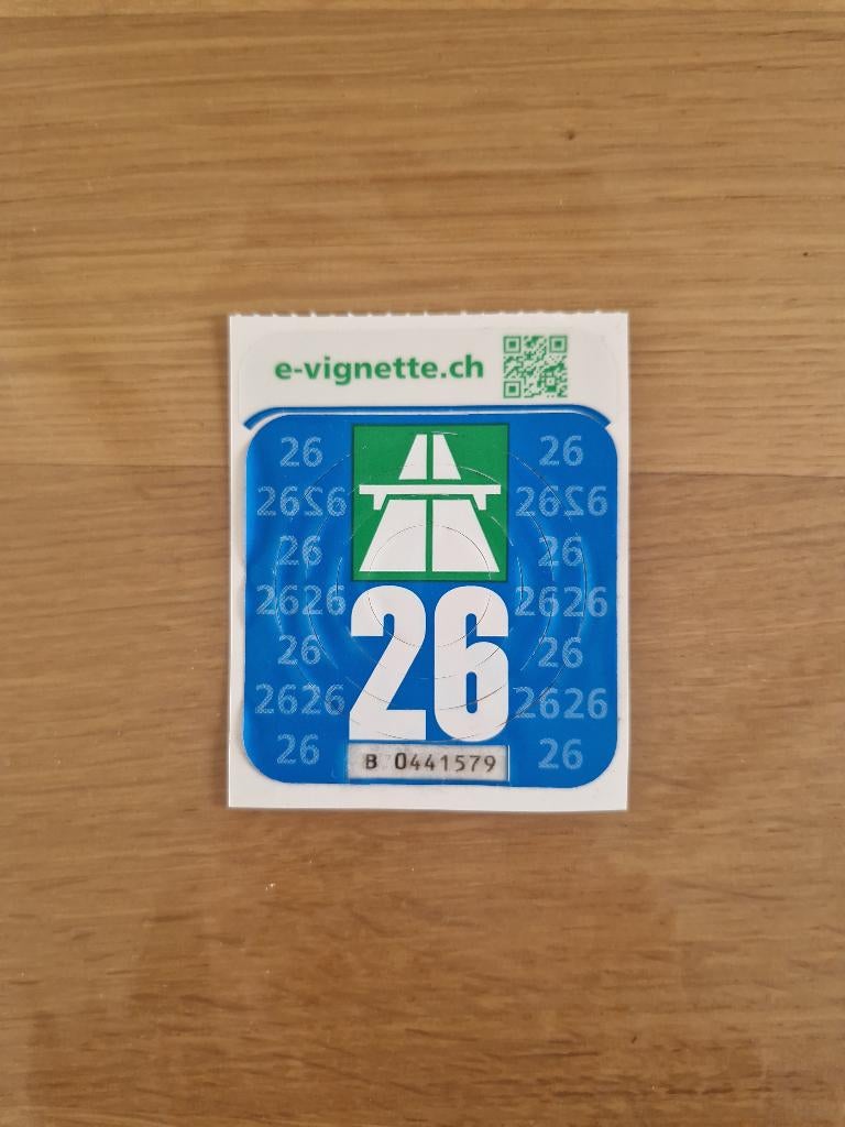 Vignette Suisse 2026 (Occasion), Tickets & Billets, Vignettes automobiles