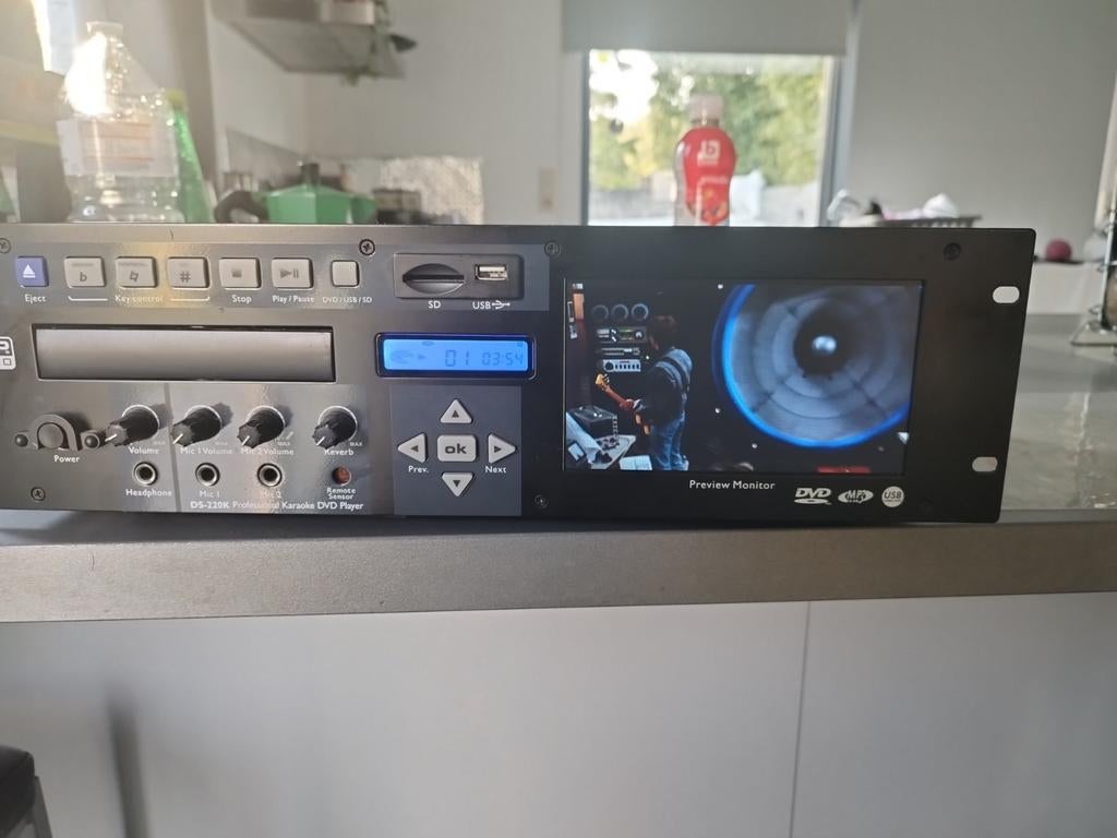 Dap audio  ds-220k professional karaoké DVD player, TV, Hi-fi & Vidéo, Appareil pour karaoké, Enlèvement ou Envoi, Micro(s)