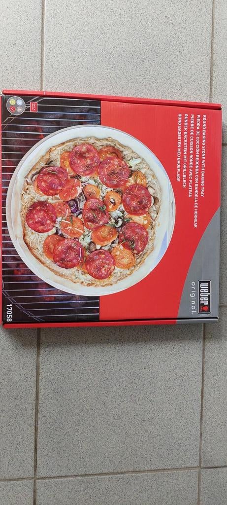 WEBER Pizzasteen voor houtskoolbarbeque, Tuin en Terras, Ophalen, Nieuw, Weber