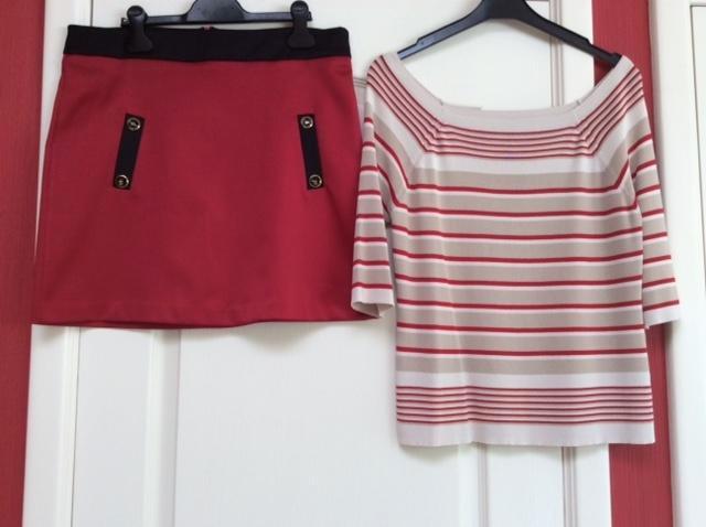 Te koop rok + trui maat 40, Kleding | Dames, Rokken, Zo goed als nieuw, Maat 38/40 (M), Overige kleuren, Boven de knie, Ophalen of Verzenden