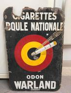 boule nationale odon warland emaille 1926 Doube side, Collections, Marques & Objets publicitaires, Enlèvement ou Envoi