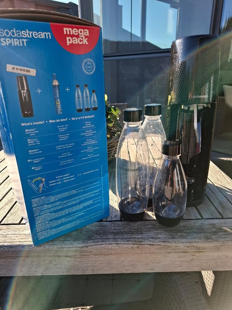 Sodastream Spirit met flessen, zo goed als nieuw, Electroménager, Machines à eau pétillante, Enlèvement, Comme neuf