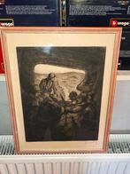 Eau forte scène de guerre signe, Antiquités & Art, Enlèvement ou Envoi