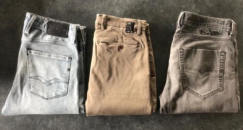Broeken voor heren - Jeans - Chino - 3 stuks - W32 L32, Vêtements | Hommes, Pantalons, Porté, Taille 48/50 (M), Beige, Enlèvement ou Envoi