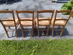 4 chaises bois merisier, Antiquités & Art, Enlèvement
