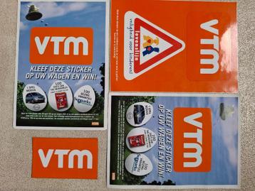 5 Vintage stickers VTM (2005) beschikbaar voor biedingen
