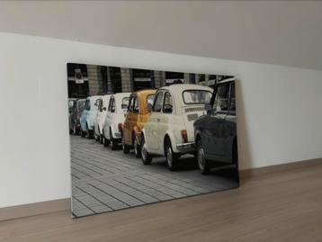 Photo de la Fiat 500 sur toile