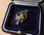 Pendentif de Limoges, Or 18 carats, Platine, Email, pierres, Handtassen en Accessoires, Ophalen of Verzenden, Gebruikt, Goud, Goud