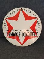 oude geëmailleerde plaat Portland cement E.A.S., Ophalen of Verzenden, Zo goed als nieuw, Reclamebord