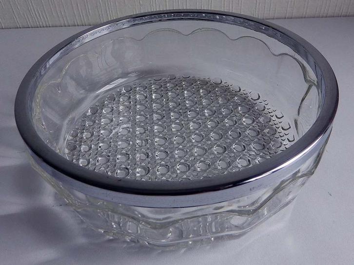 Zware Vintage Kristallen Kom/Schaal., Huis en Inrichting, Keuken | Servies, Zo goed als nieuw, Ophalen