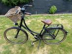 Fiets Oxford zwart met bloemenprint, 47 tot 50 cm, Versnellingen, Zo goed als nieuw, Ophalen