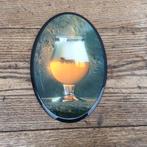 Kartonnen DUVEL reclamebordje, Verzamelen, Biermerken, Ophalen of Verzenden, Zo goed als nieuw, Reclamebord, Plaat of Schild, Duvel