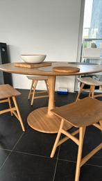 Ethnicraft Torsion DiningTable 127cm (stoelen al verkocht), Huis en Inrichting, Tafels | Eettafels, Ophalen, Zo goed als nieuw