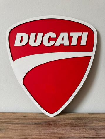 Ducati logo 40cm uit hout woon decoratie mancave beschikbaar voor biedingen