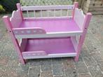 Poppen bed /stapelbed in hout, Ophalen, Gebruikt, Babypop