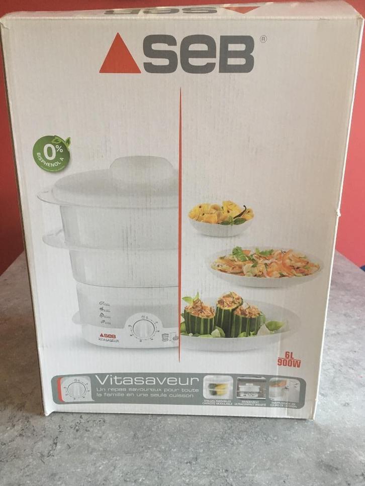 Cuiseur vapeur SEB Vitasaveur 6L 2 paniers 900W, Elektronische apparatuur, Keukenmixers, Gebruikt