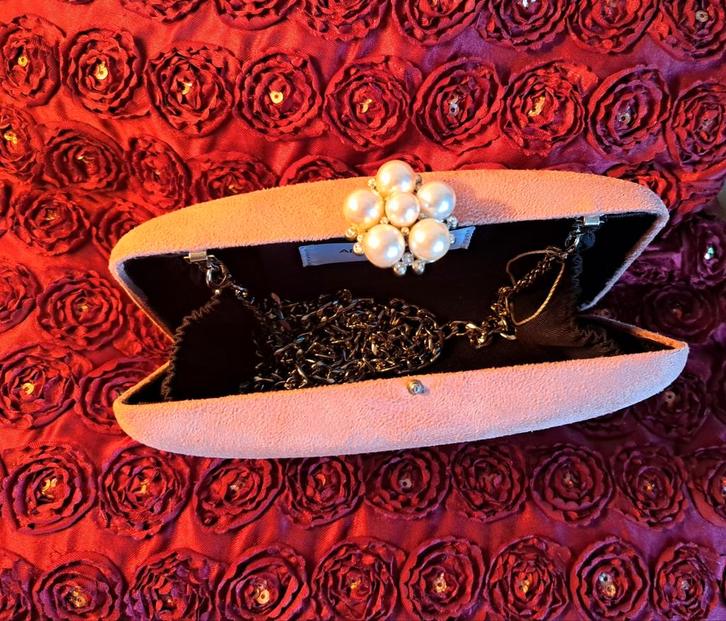 Minaudière - Avondtas, Handtassen en Accessoires, Tassen | Damestassen, Nieuw, Avondtasje, Roze, Ophalen of Verzenden