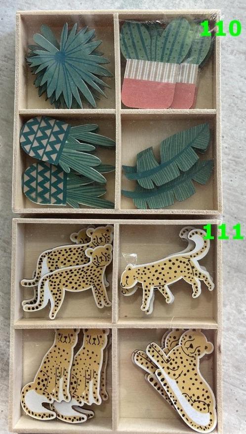 HOUT DECO 110-111 DECO CACTUS EN PANTER NIEUW, Hobby en Vrije tijd, Knutselen, Nieuw, Materiaal, Ophalen of Verzenden
