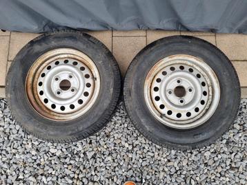 2 wielen aanhangwagen 155R13 4x100 opel steek 57mm ET30 2007 beschikbaar voor biedingen