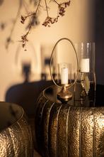 SET van 2 metalen salontafels REDD rond 77 en 57 GOUD, Huis en Inrichting, Ophalen, Nieuw