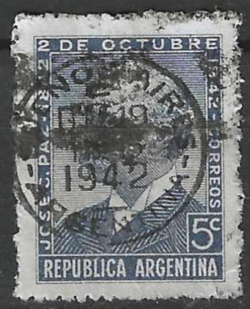 Argentinie 1942 - Yvert 422 - José Clemente Paz (ST), Timbres & Monnaies, Timbres | Amérique, Affranchi, Envoi