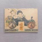 Publicité carton Lion Noir dans son jus, Enlèvement ou Envoi, Emballage