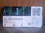 Ticket AZ Anderlecht, Tickets en Kaartjes, Sport | Voetbal