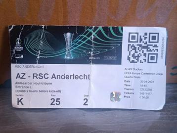 Ticket AZ Anderlecht, Tickets & Billets