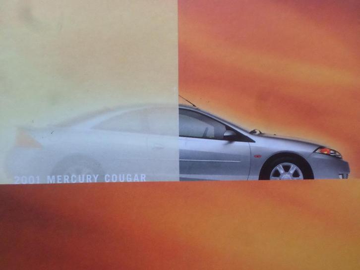2001 Ford Mercury Cougar Brochure, Boeken, Auto's | Folders en Tijdschriften, Ford, Ophalen of Verzenden