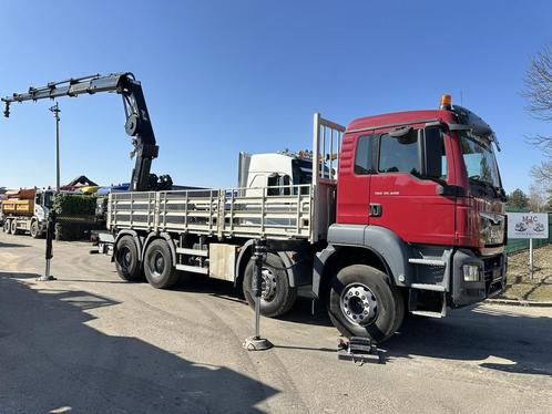 MAN TGS 35.420 8x4 + CRANE HIAB X-HIPRO 302 EP-5 - 192.000km, Auto's, Vrachtwagens, Bedrijf, Te koop, ABS, Elektrische buitenspiegels