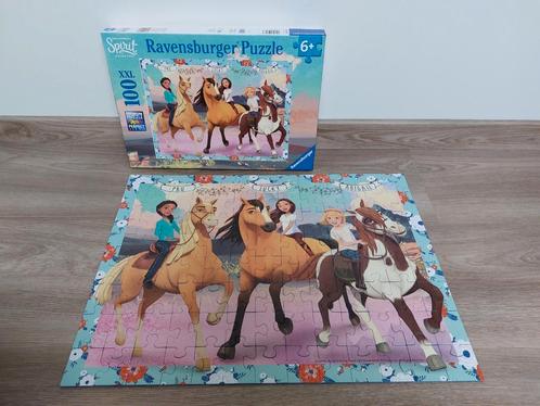 Ravensburger puzzel Dreamworks Spirit - 100 XL - 6+, Kinderen en Baby's, Speelgoed | Kinderpuzzels, Zo goed als nieuw, 6 jaar of ouder