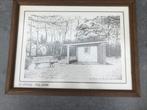 Tekening van A. Kinnaer (kapelletje Mol-Donk, Kerkfoflaan), Antiek en Kunst, Ophalen of Verzenden