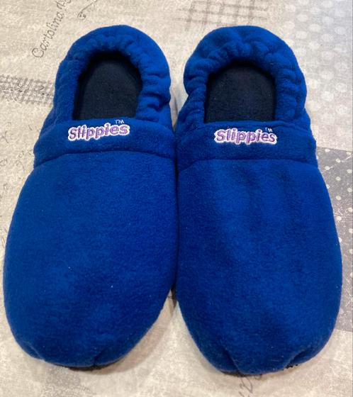 Nieuwe verwarmde sloffen 41-45 SLIppIES, Kleding | Dames, Schoenen, Nieuw, Pantoffels of Sloffen, Blauw, Ophalen of Verzenden