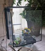 60L Visaquarium met filter, LED-verlichting en 2 siersteentj, Dieren en Toebehoren, Ophalen, Zo goed als nieuw, Verlichting
