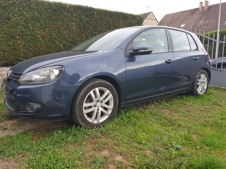 Golf 6 tdi, Auto's, Volkswagen, Particulier, Golf, Diesel, Berline, 5 deurs, Handgeschakeld, Blauw, Beige, Leder, Voorwielaandrijving