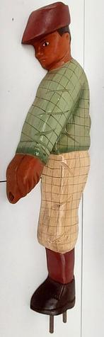 Statue de joueur de golf en bois dans une belle peinture ori, Enlèvement ou Envoi