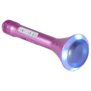 PARTY-KAMIC-PINK Karaoke microfoon met ingebouwde luidspreke beschikbaar voor biedingen