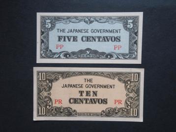 1+5+10 Centavos 1942 Occupation japonaise Philippines Second