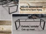 tuintafel - NIEUW tafelonderstel 300x101x73 cm - terrastafel, Nieuw, Rechthoekig, Metaal, Ophalen