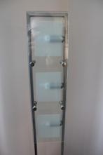 A vendre 2 lampes inox design, Ophalen of Verzenden, Zo goed als nieuw, Glas