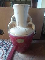 Roze keramische vaas, Gebruikt, Overige kleuren, Aardewerk of Porselein, Ophalen of Verzenden