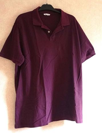 Bordeauxrood poloshirt voor heren, maat XL beschikbaar voor biedingen