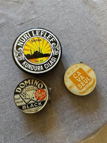 Schoenpoetsmiddelen, Antiek en Kunst, Curiosa en Brocante, Ophalen of Verzenden