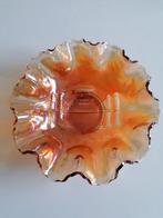 Brooklyn bridge carnival glass schaal 21cm, Ophalen of Verzenden