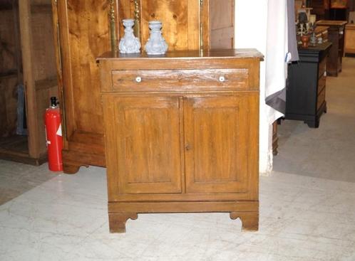 armoire de ferme antique étroite avec grand tiroir L 103 cm, Antiquités & Art, Curiosités & Brocante, Enlèvement